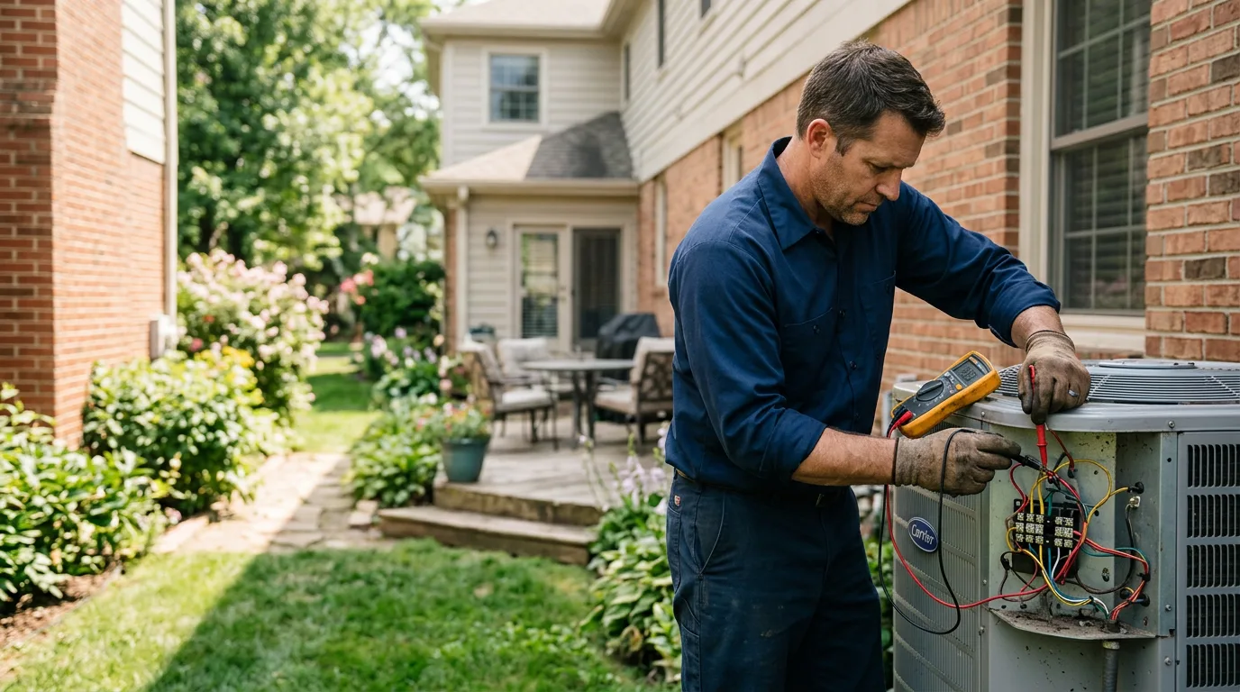 HVAC technician working near Cranford, NJ